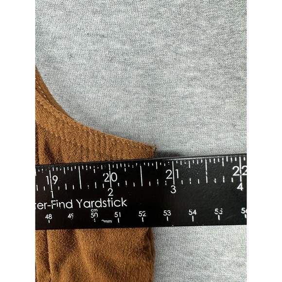 Orvis Insulated Faux Suede Vest Men's Size Medium Fishing Hunting Outdoor Brown - Picture 6 of 9